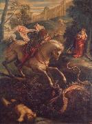 Jacopo Tintoretto St.George and the Dragon oil on canvas